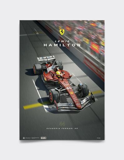 Póster oficial Ferrari SF-25 Hamilton 2025 Edición Especial