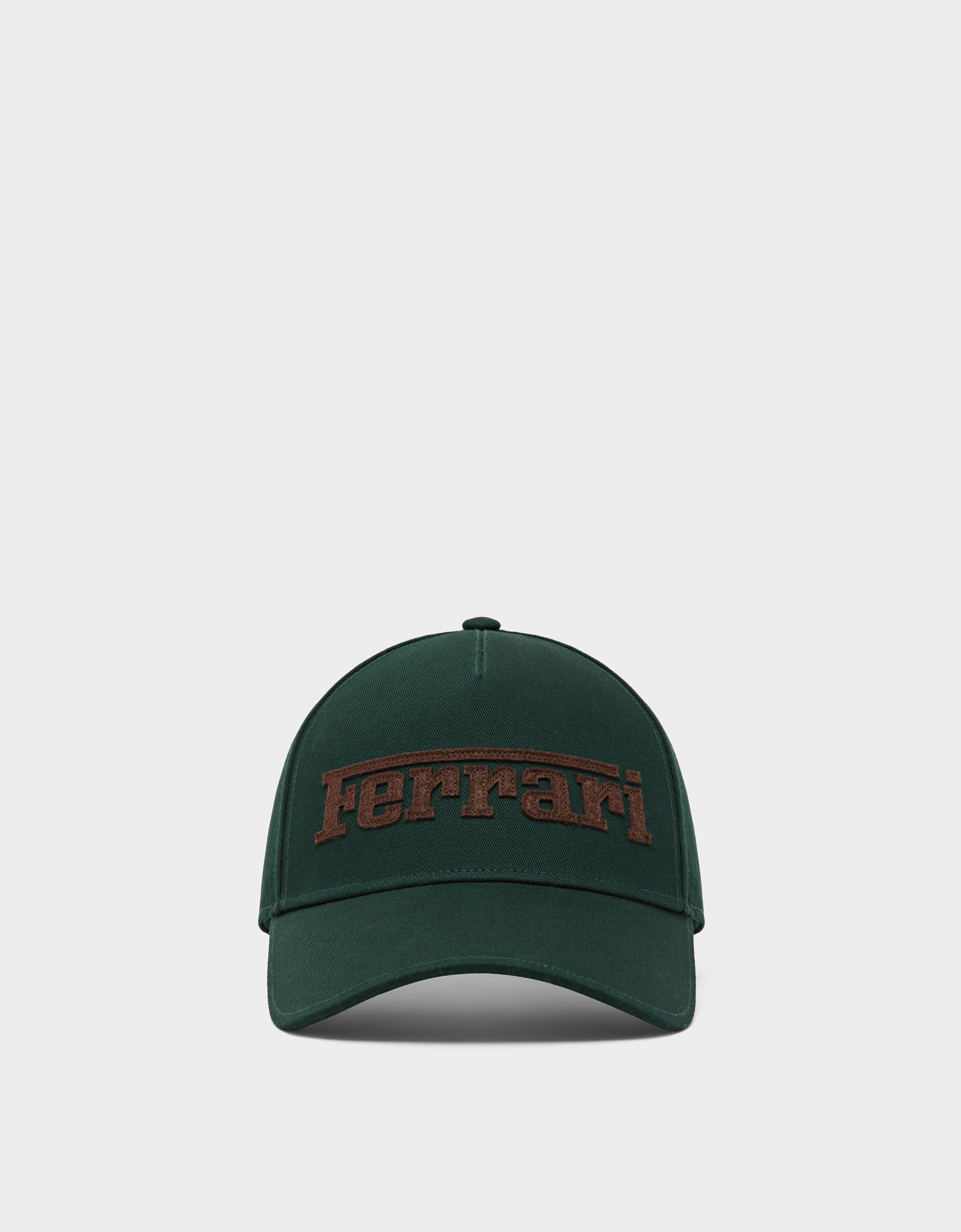 Ferrari Cotton Twill Baseball Cap With  Embroidery