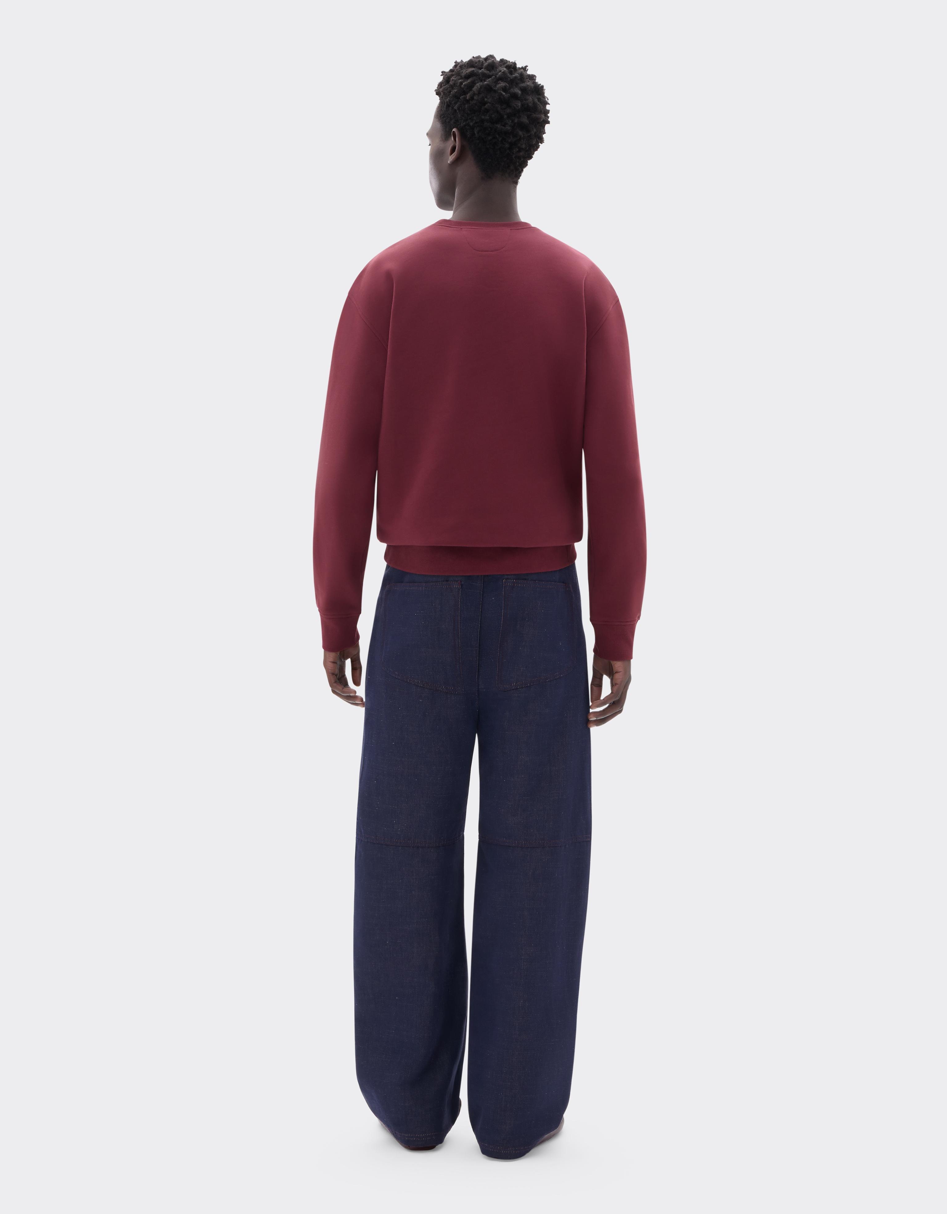 Crewneck Sweatshirt with Ferrari Patch
