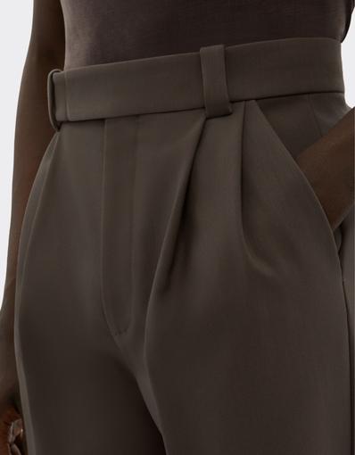 Crepe Trousers with Pleats