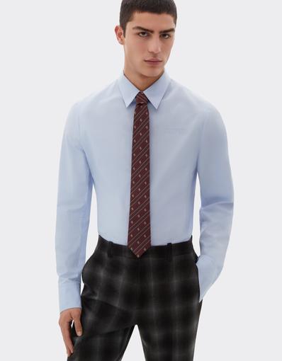 Jacquard Silk Tie with Prancing Horse