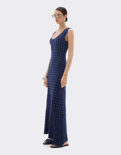 Long silk and cotton dress