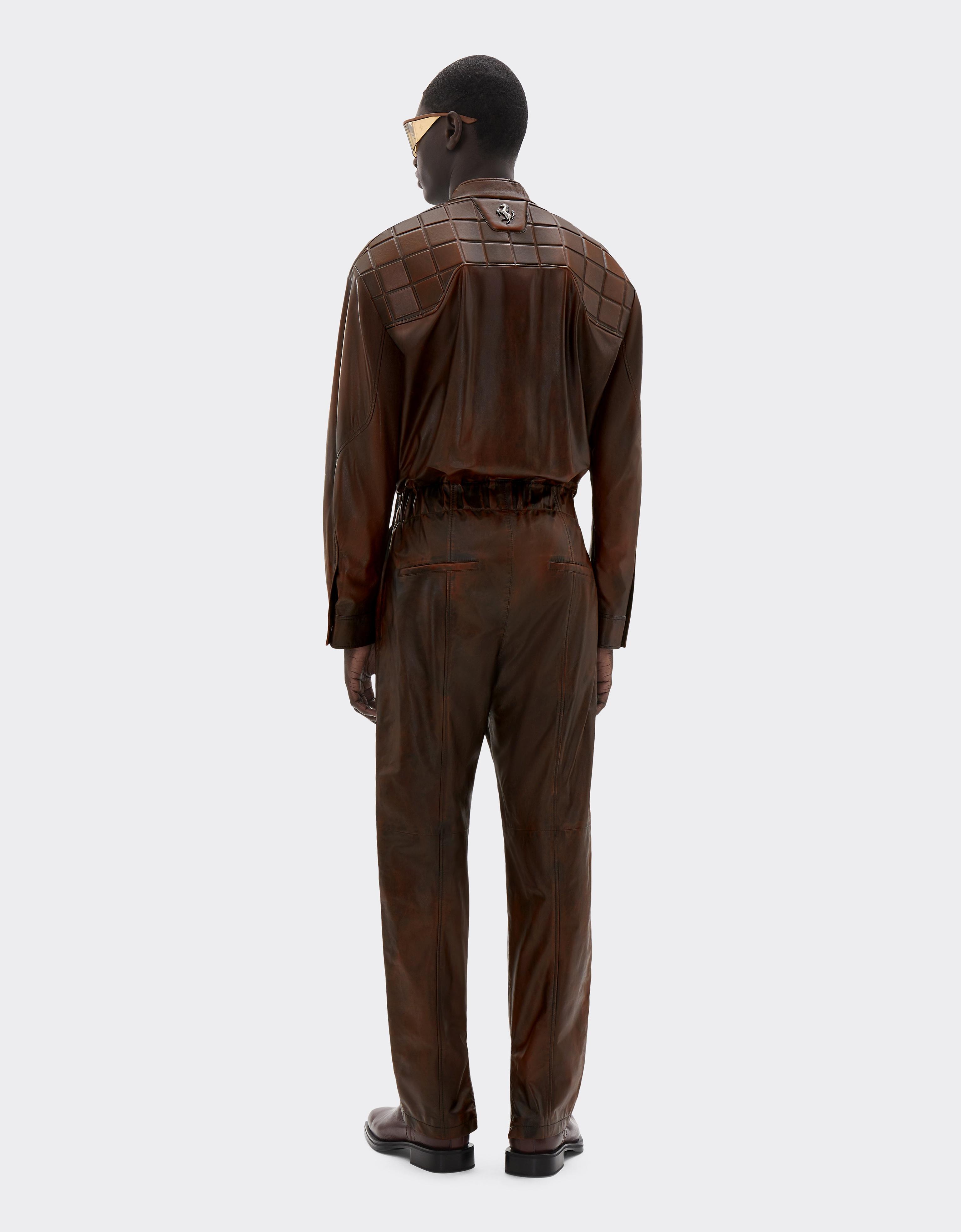 Reconditioned by Ferrari leather tracksuit for the 2026 Silverstone Grand Prix