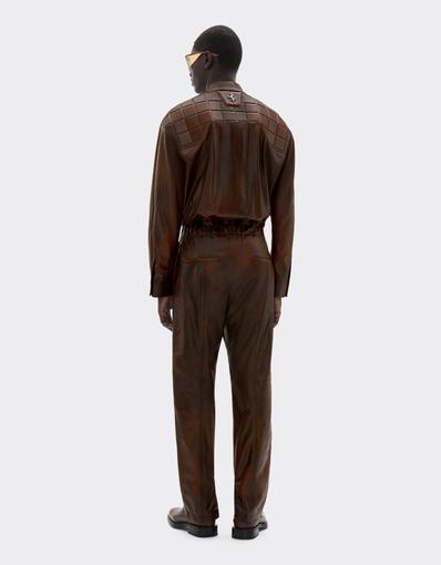 Reconditioned by Ferrari leather tracksuit for the 2026 Silverstone Grand Prix