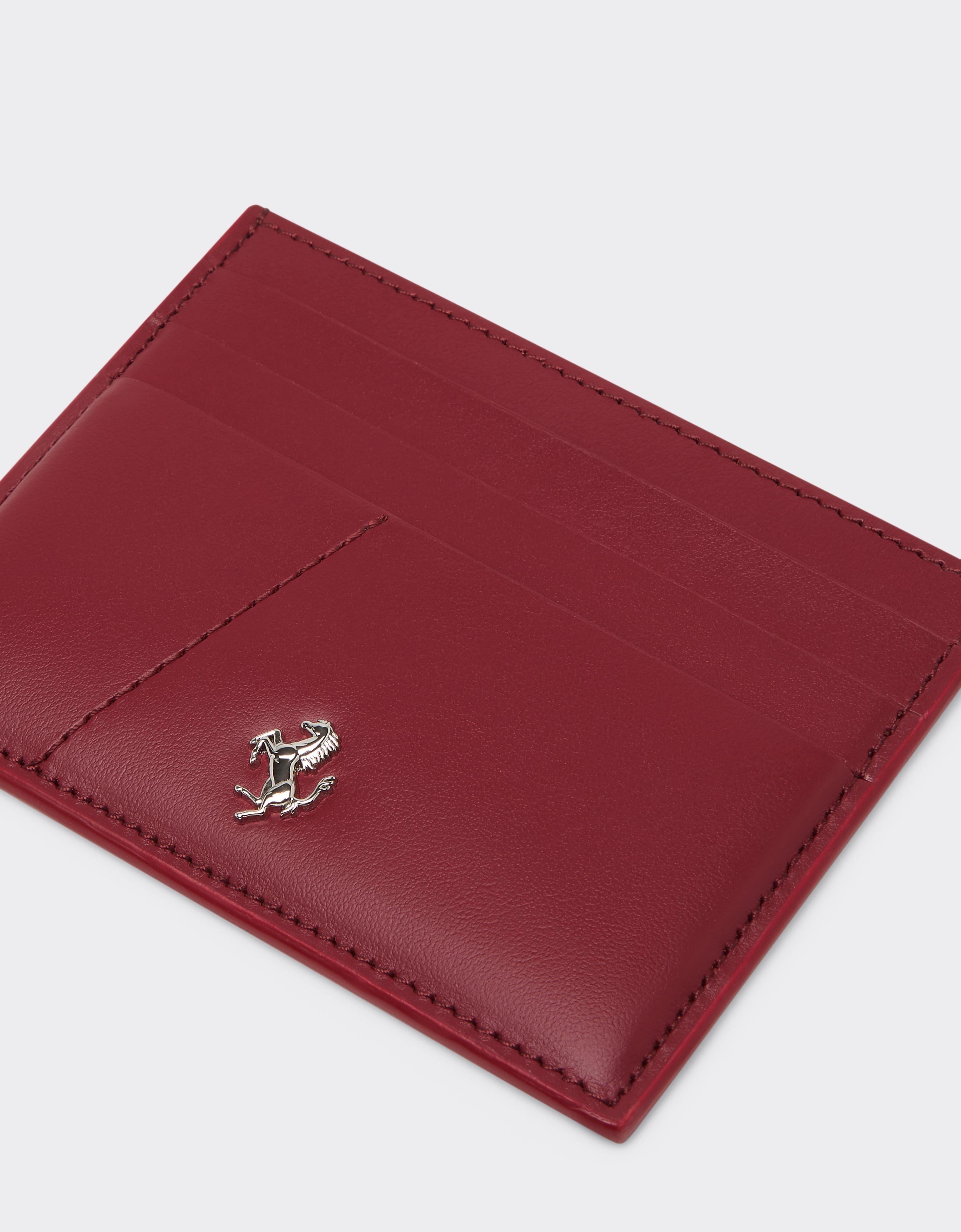 Portefeuille en cuir avec Cavallino Rampante