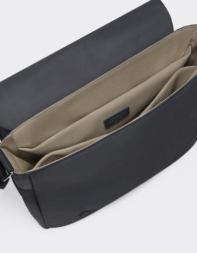 Q-Cycle Nylon Messenger Bag with Leather Details