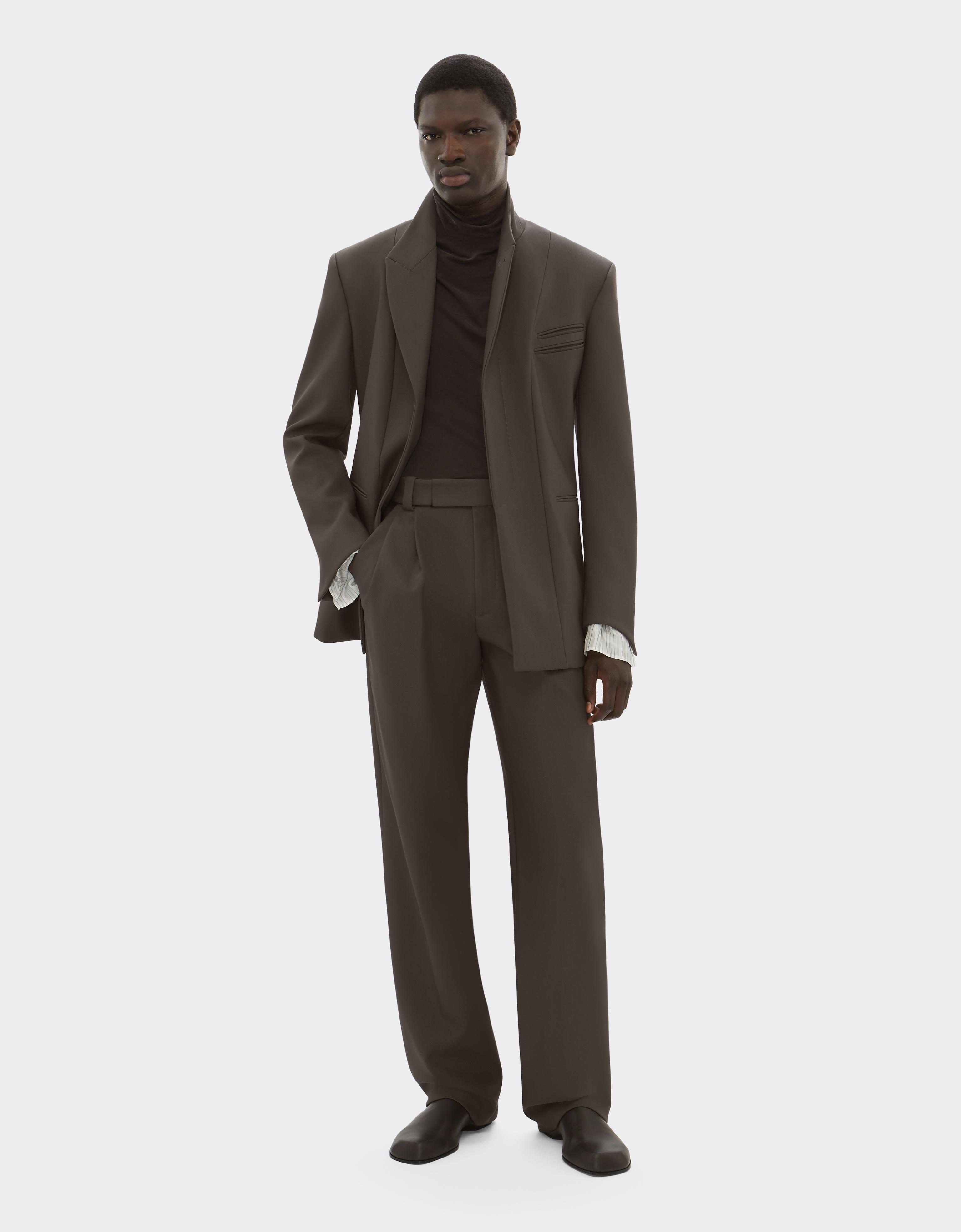 Crepe Trousers with Pleats
