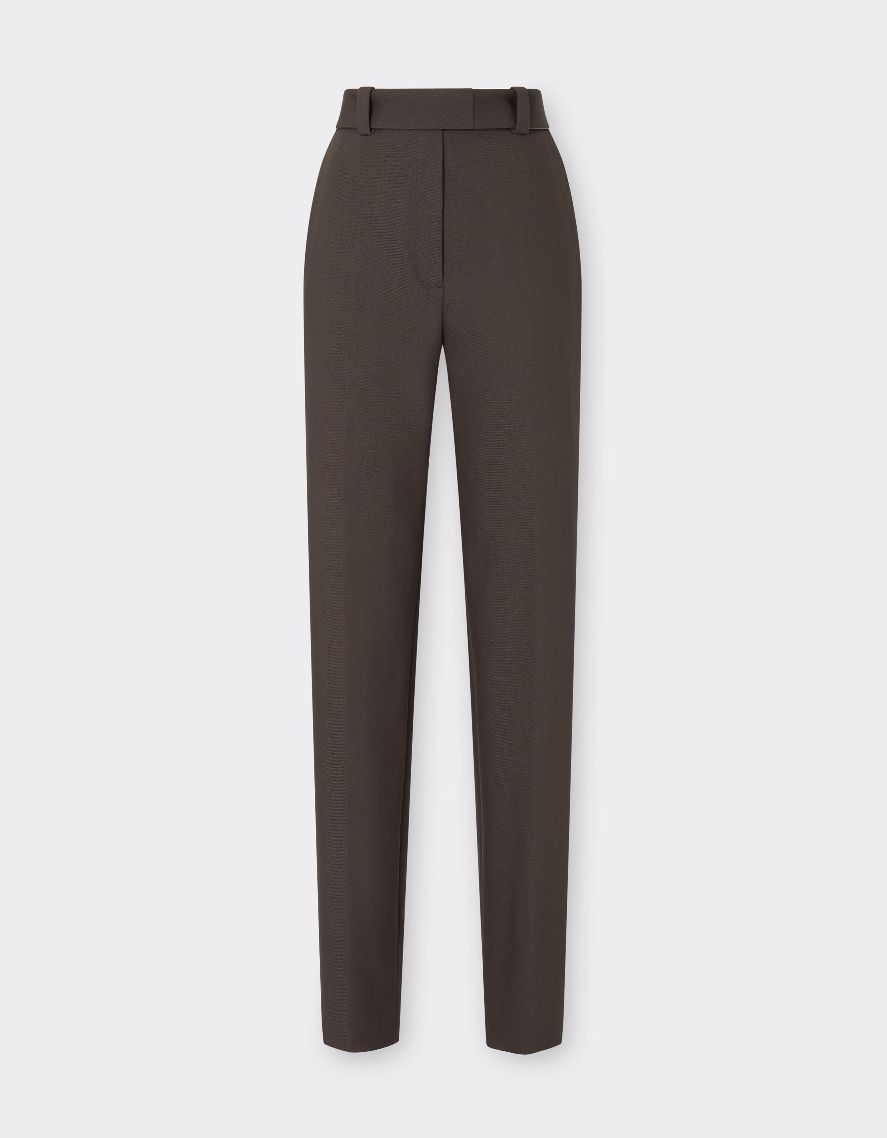 Straight-Leg Trousers in Crepe