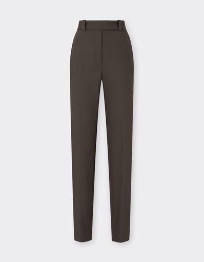 Pantalones de pierna recta en crepé