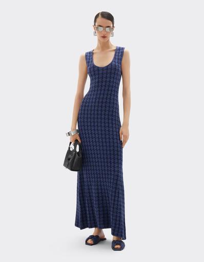 Long silk and cotton dress