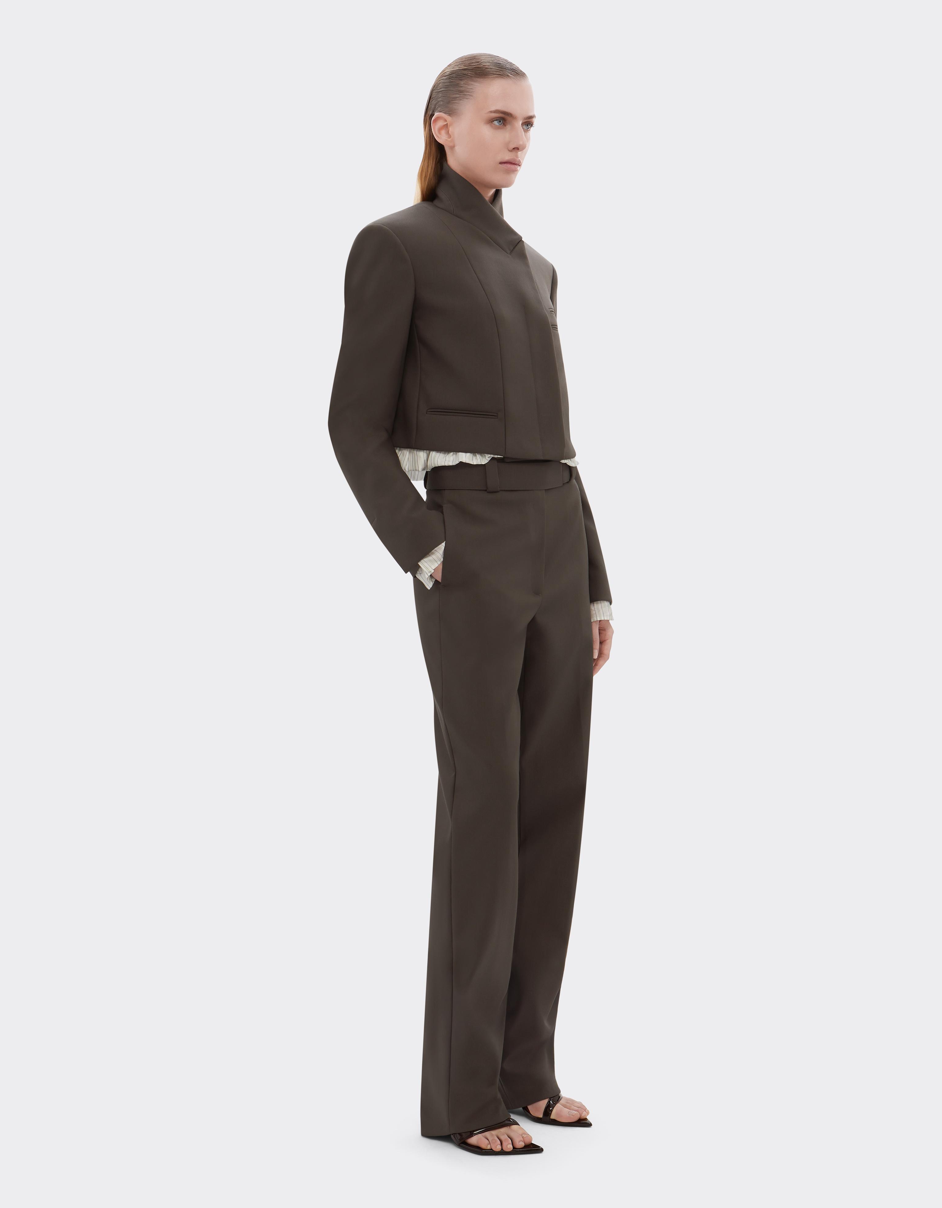 Straight-Leg Trousers in Crepe