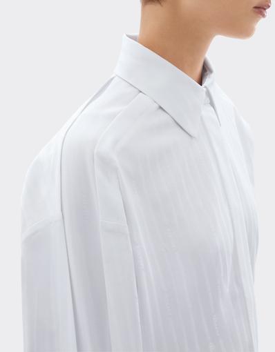 Jacquard Cotton Satin Shirt