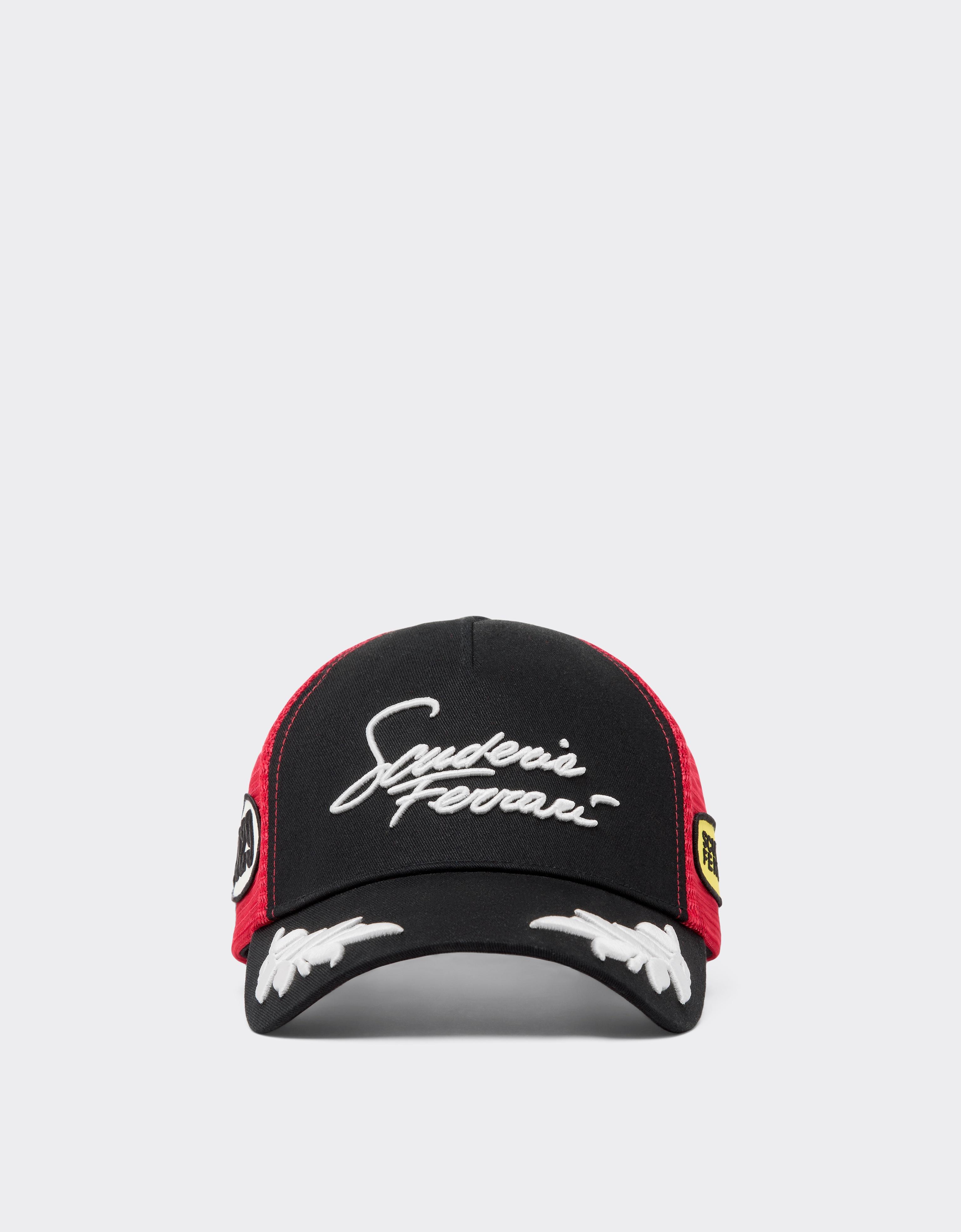 Scuderia Ferrari cotton trucker cap