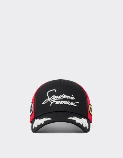 Scuderia Ferrari cotton trucker cap