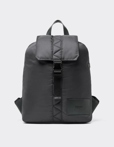 Q-Cycle Nylon Rucksack with Leather Details