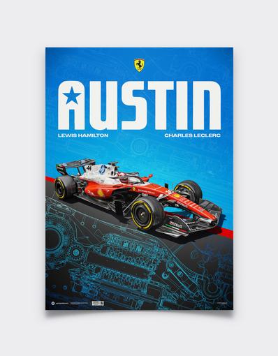 Official Scuderia Ferrari HP Poster – 2026 United States Grand Prix