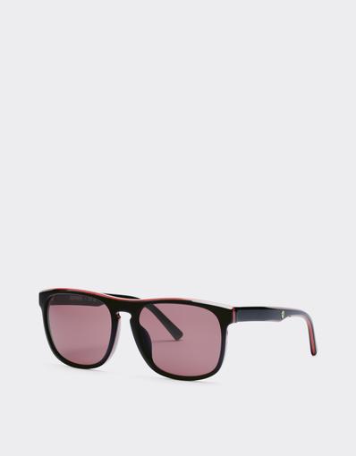 Scuderia Ferrari 0FZ6020 sunglasses in shiny black acetate with exclusive Contrast Pro™ lenses