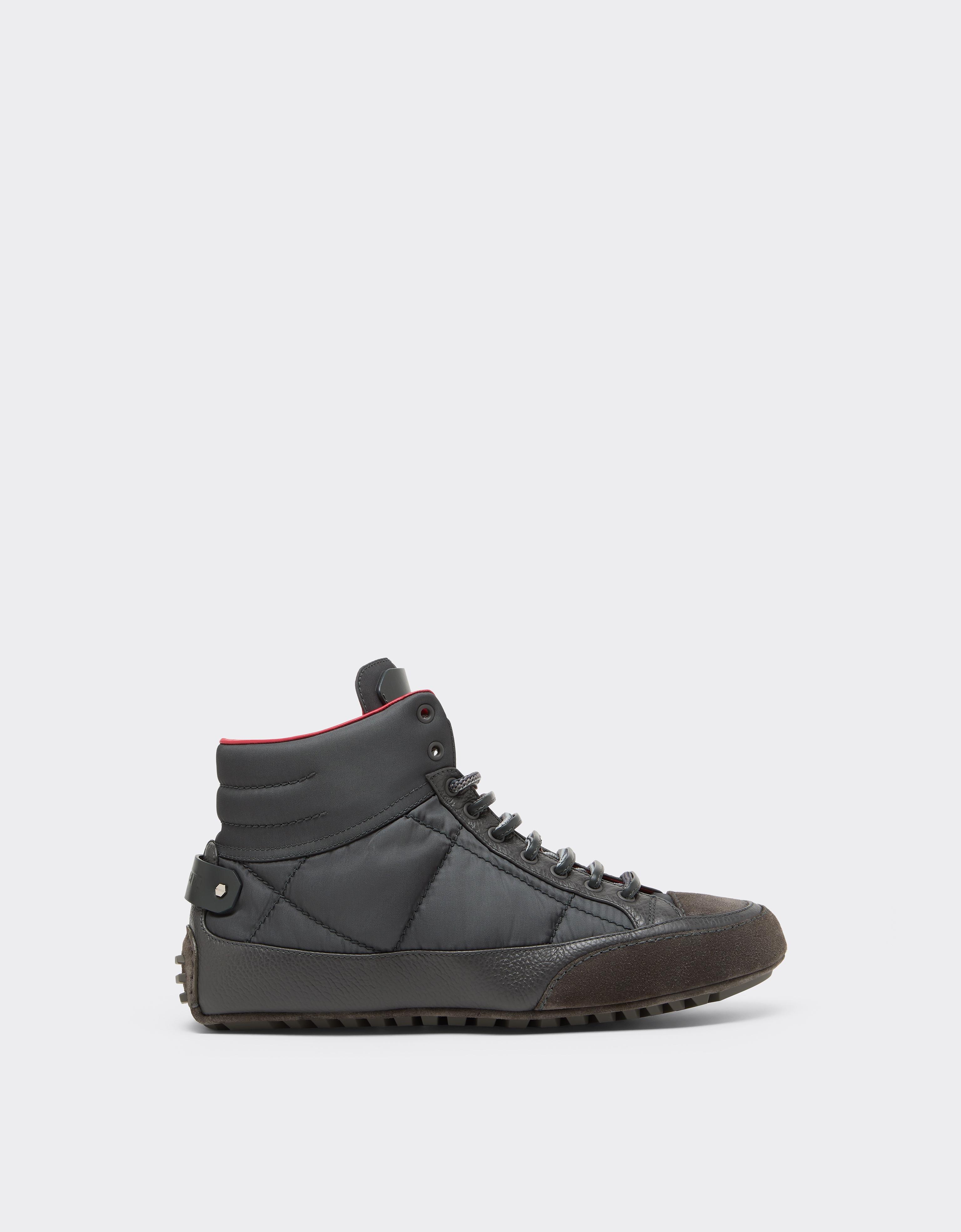 Zapatillas acolchadas de piel y ante