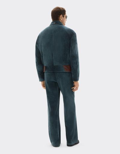 Tie-Dye Ribbed Velvet Blouson