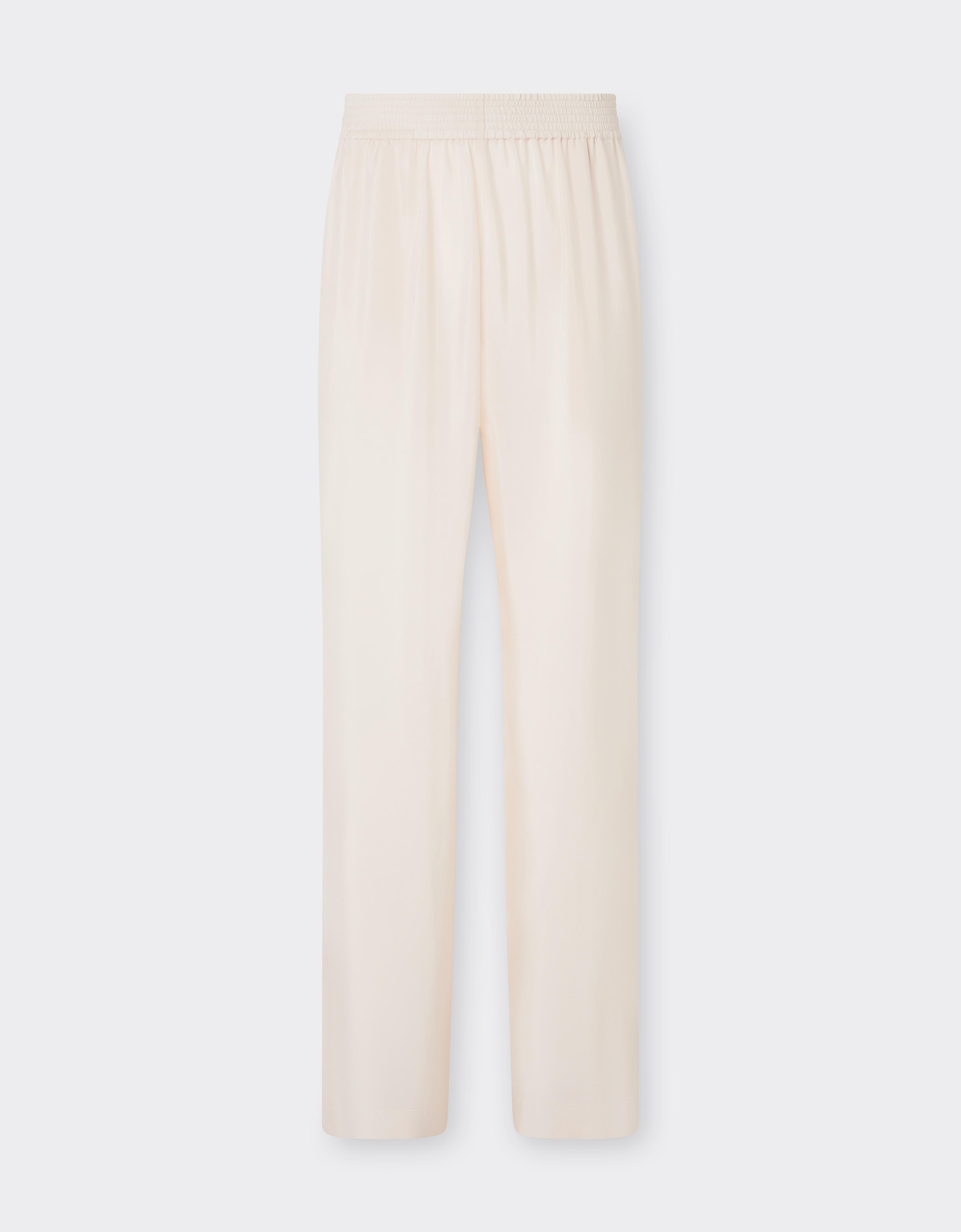 Wide-Leg Trousers in Cupro Twill