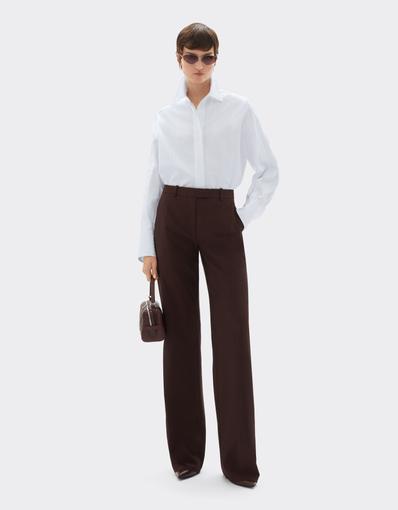 Jacquard Cotton Satin Shirt