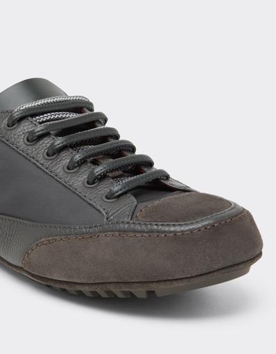 Leather and Suede Driver Trainers