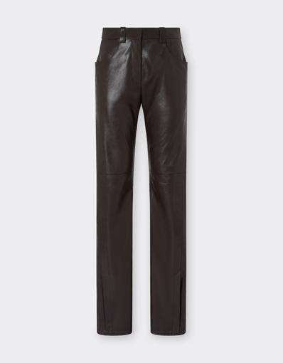 Glossy Leather Trousers