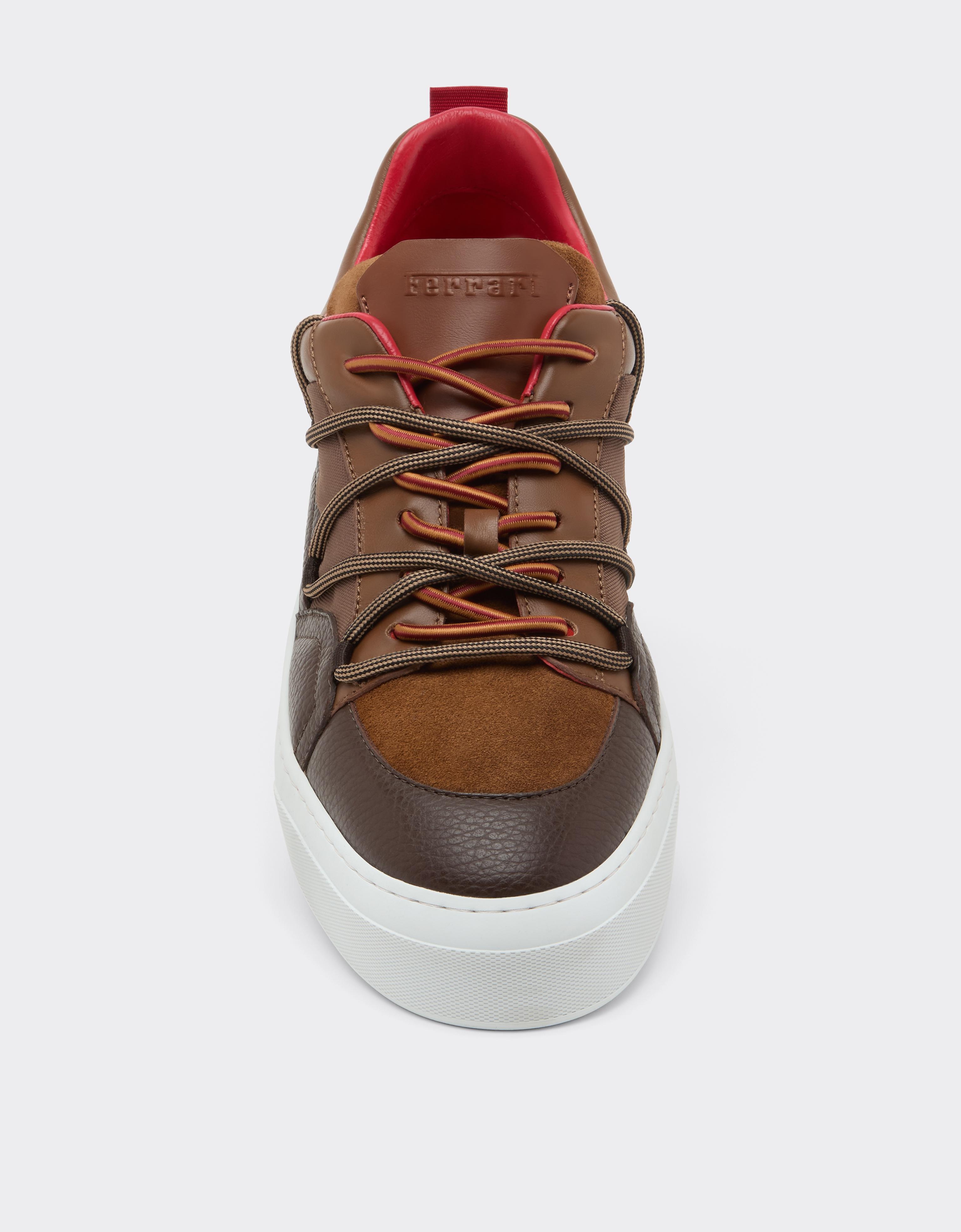 FLAT SNEAKERS LOW NYLON/SUEDE/LEATHER