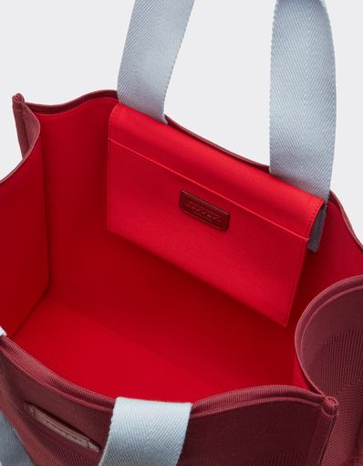 Tote-Bag aus Strick und Leder