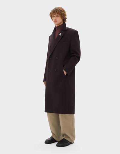 Double Mackintosh coat with Prince of Wales check lining