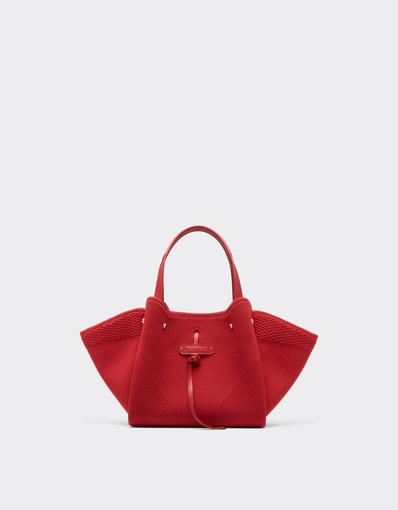La Tote Bag Ferrari small in Knit and Leather