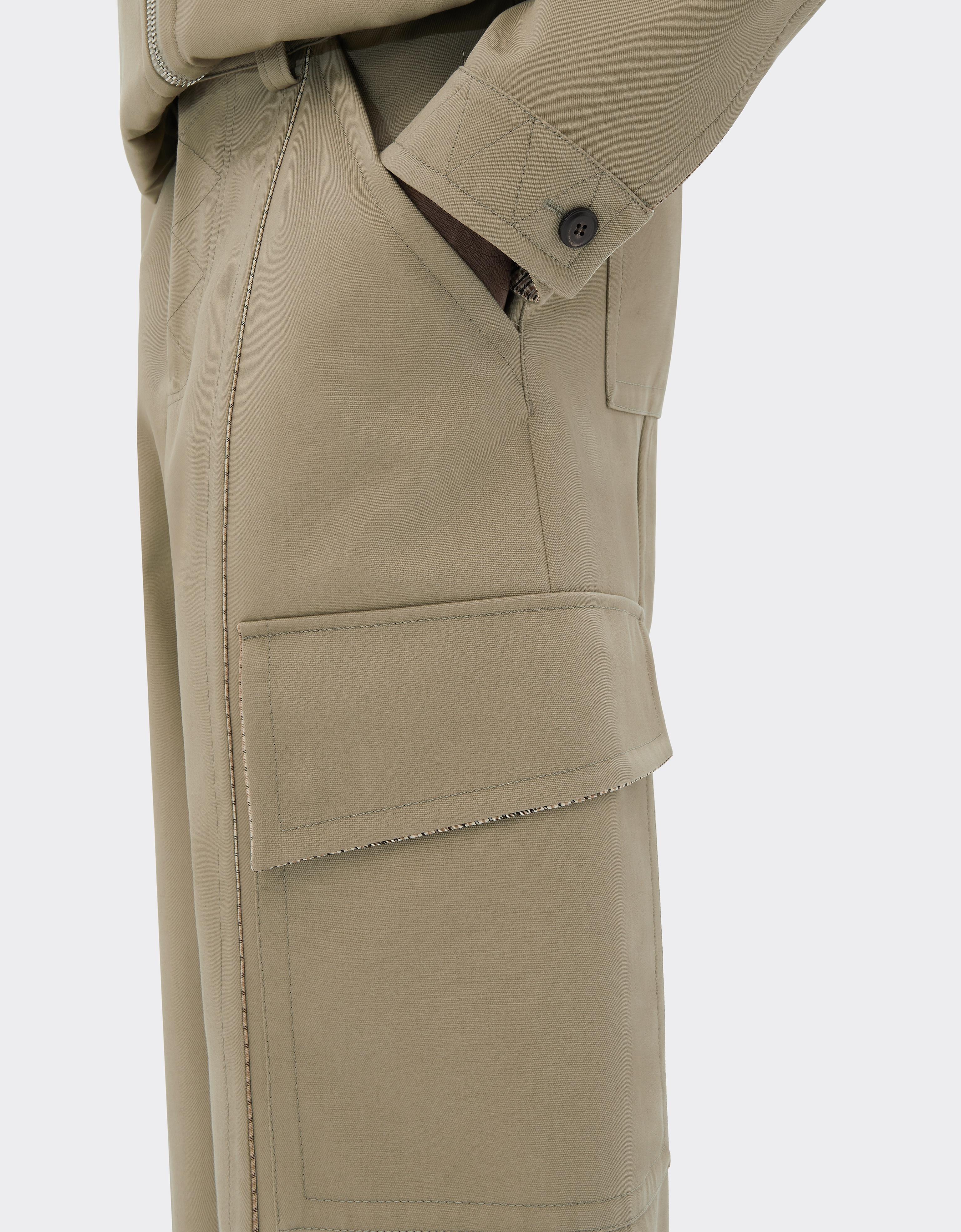 Double Mackintosh Cargo Trousers with Ferrari rear window