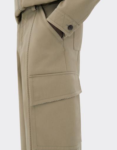 Double Mackintosh Cargo Trousers with Ferrari rear window