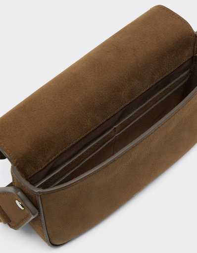Leather Wallet with Shoulder Strap