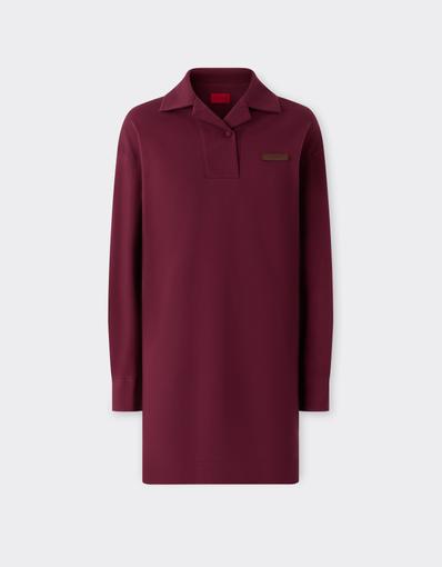 Cotton piqué polo dress