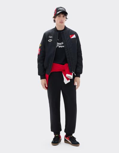 Scuderia Ferrari padded nylon twill bomber jacket
