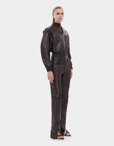 Glossy Leather Trousers