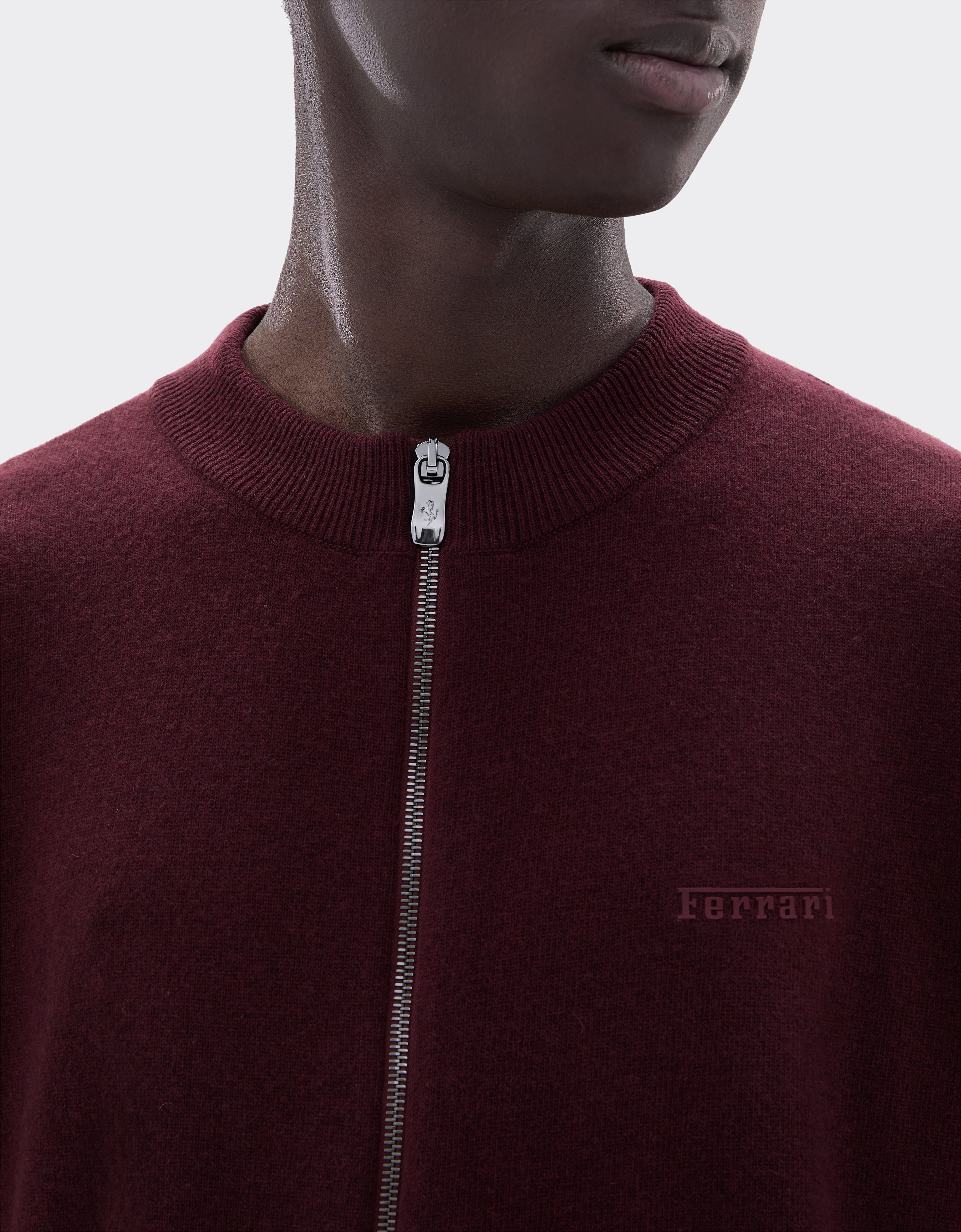 Wool and Cashmere Zip-Up Jumper