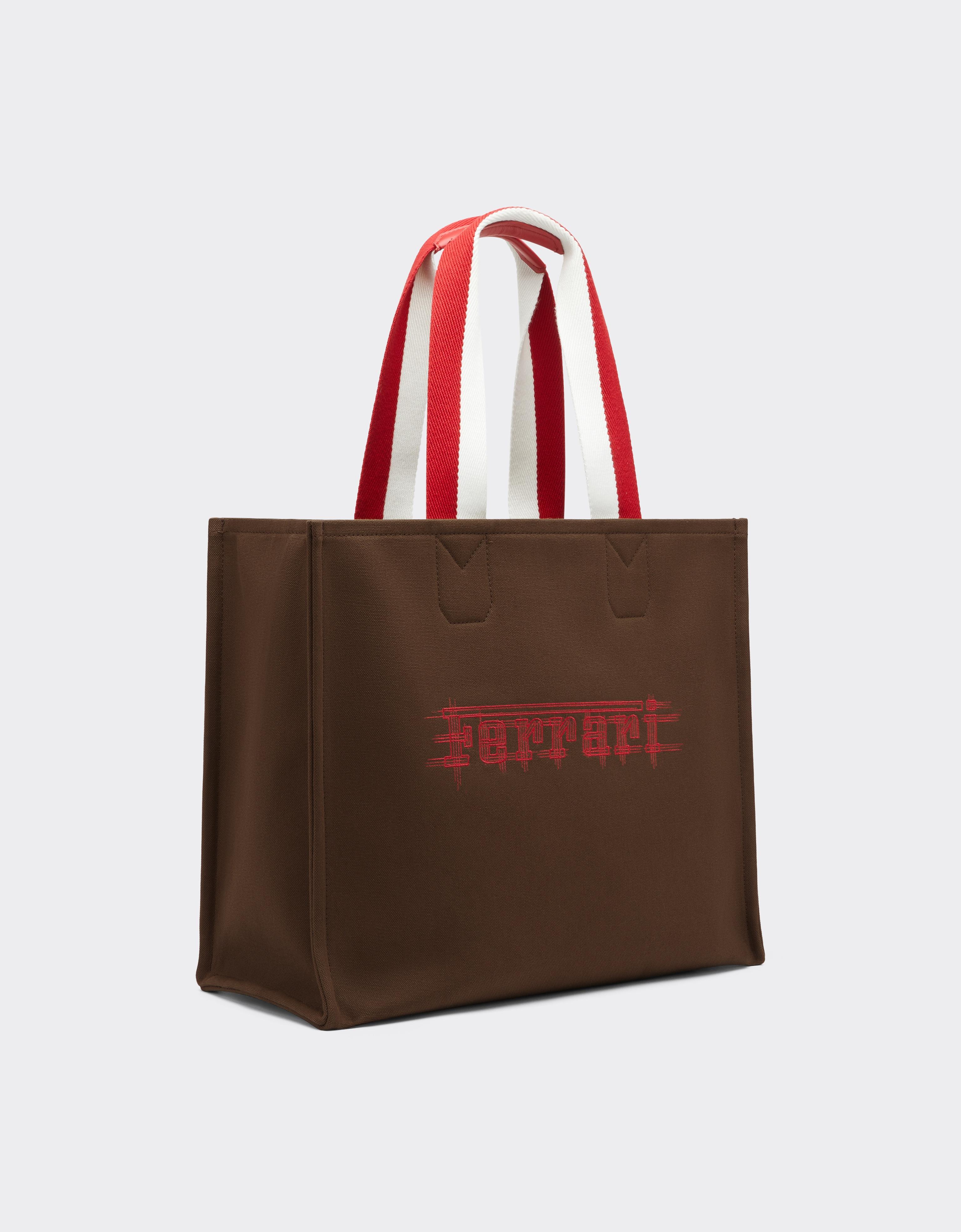 Bolso tote Ferrari de lona para el GP de Mónaco 2026