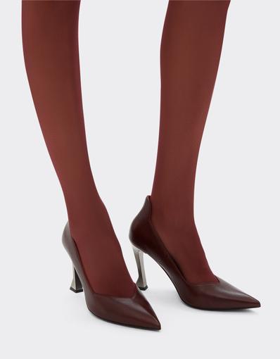 Leather Pumps with Ferrari Heel