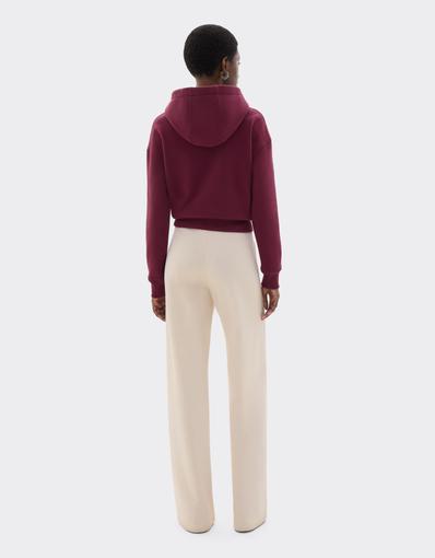 Wool and Cotton Trousers with Drawstring