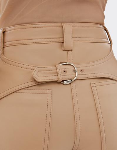 Pantalones de piel de corte recto