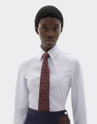 Jacquard Silk Tie with Prancing Horse