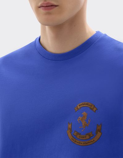 Camiseta de algodón con logotipo bordado