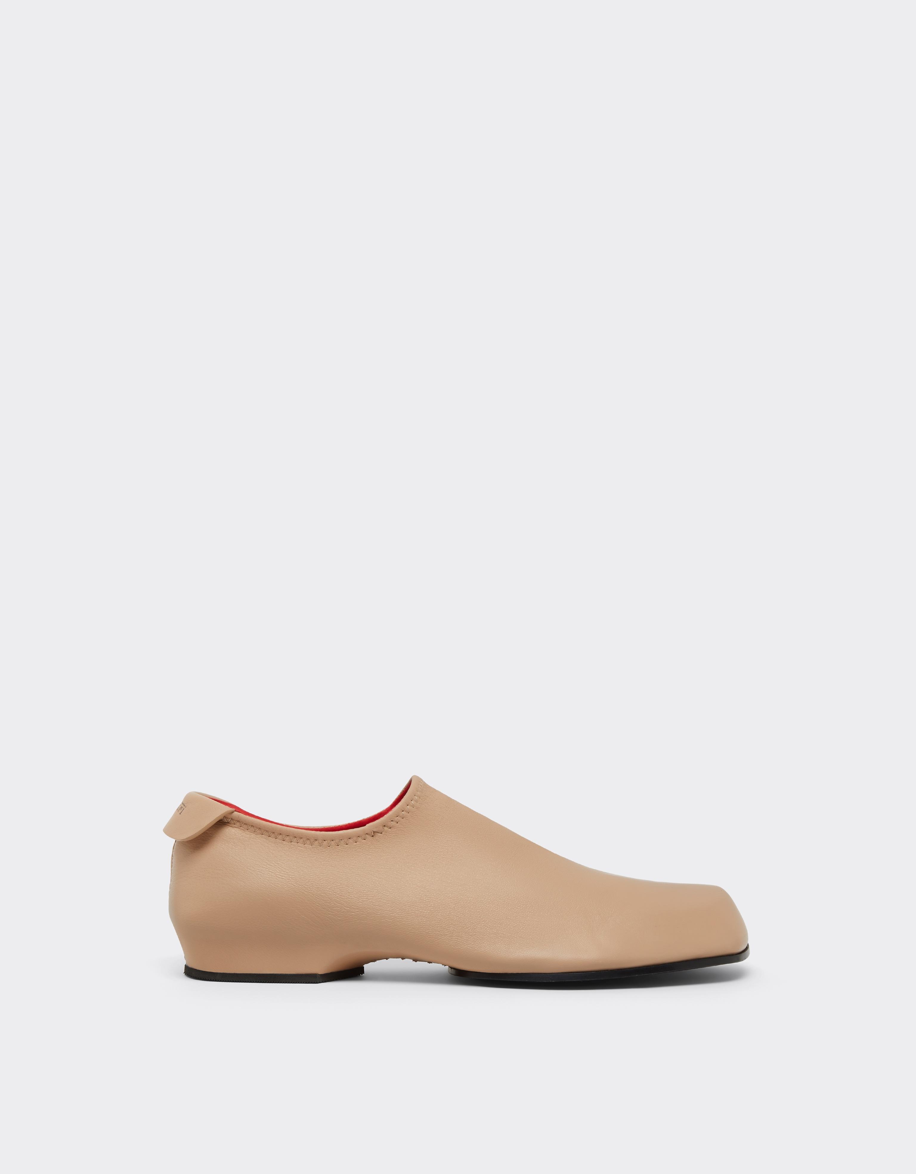 Leather Mules with Square Heel