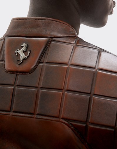 Reconditioned by Ferrari leather tracksuit for the 2026 Silverstone Grand Prix