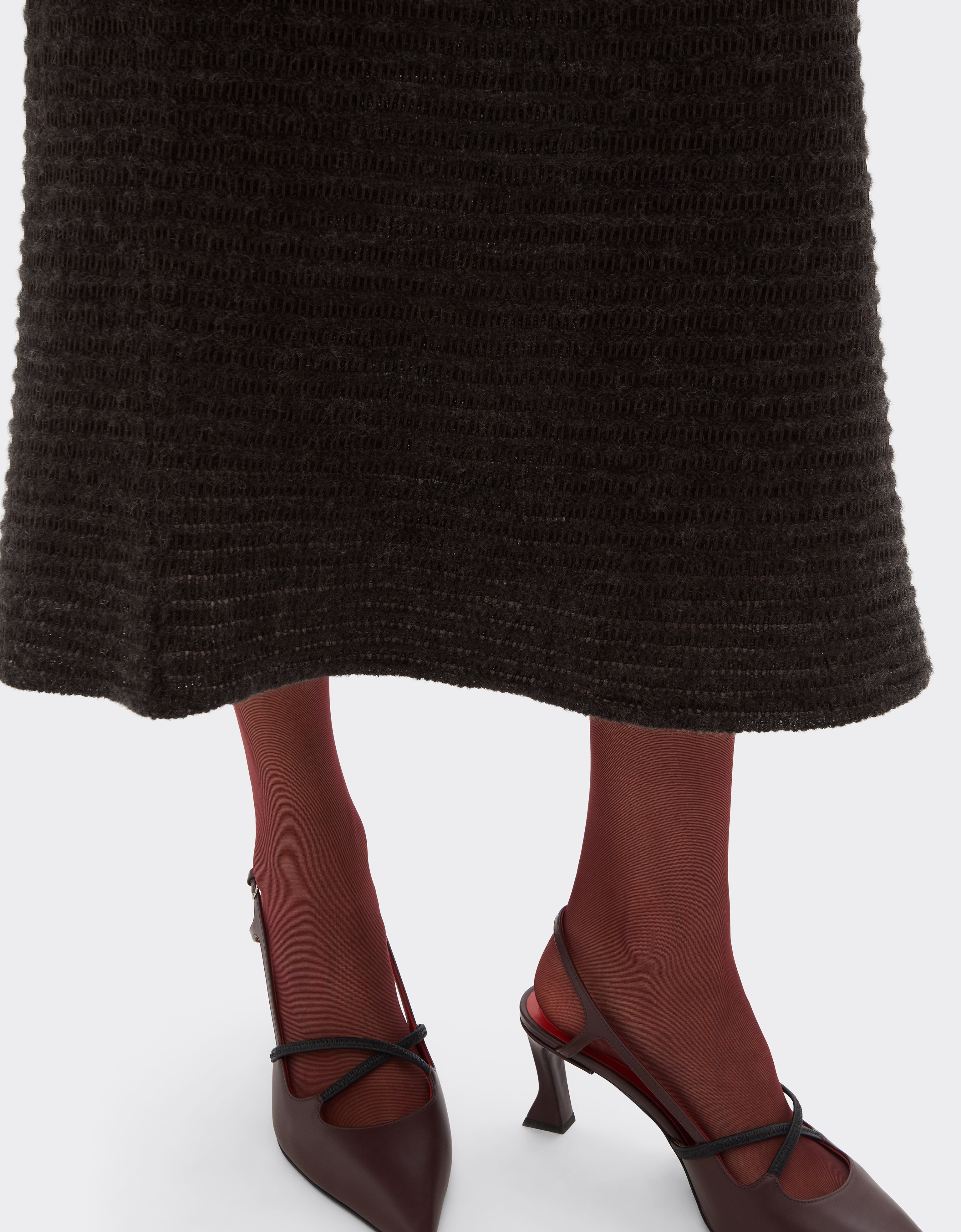 Midi Skirt in Wool Blend