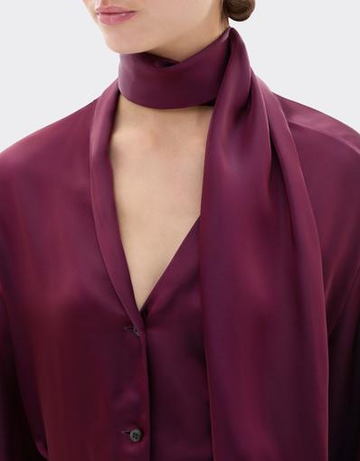 Two-Tone Satin Shirt