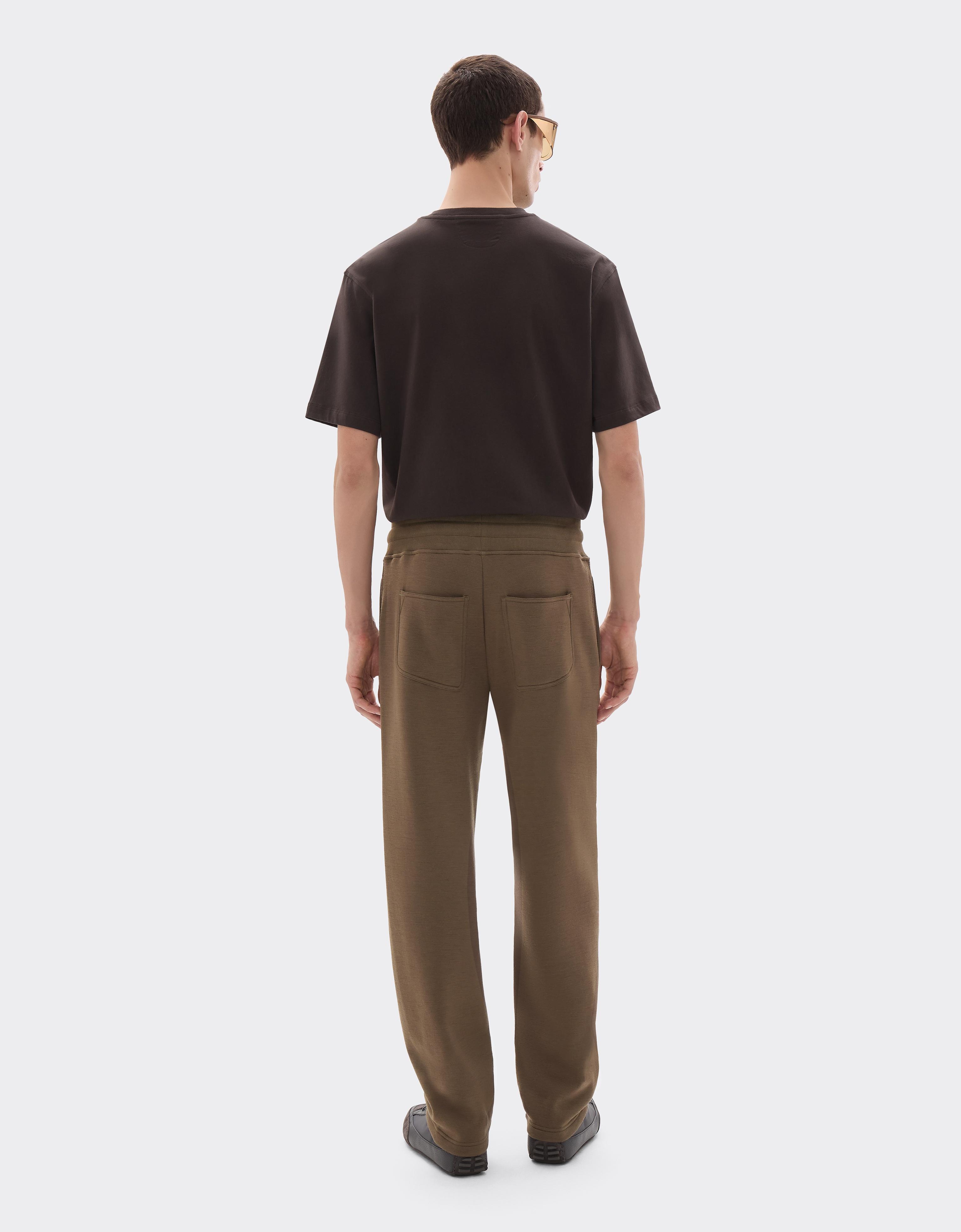 Wool and Cotton Jogger Trousers