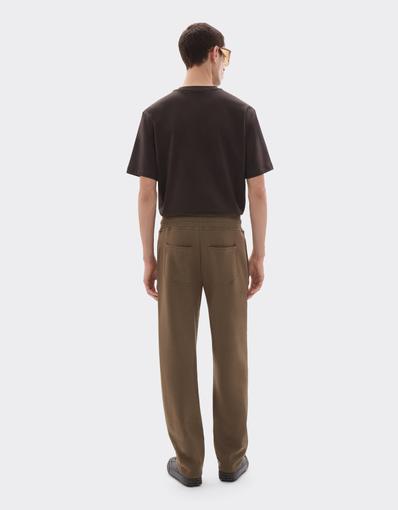 Wool and Cotton Jogger Trousers